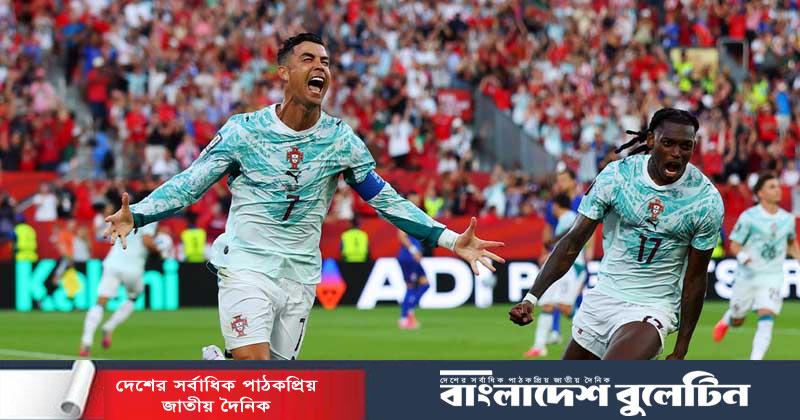 ক্রোয়েশিয়াকে কাঁদিয়ে শেষ ষোলোয় পর্তুগাল