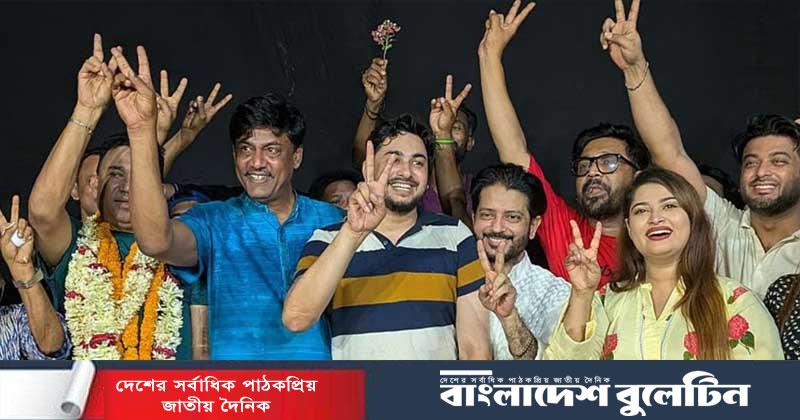 চলচ্চিত্র শিল্পী সমিতির সভাপতি শিবা শানু, সাধারণ সম্পাদক জয় চৌধুরী