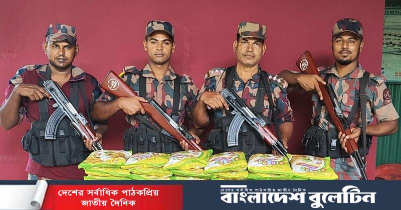 সীমান্তে প্রায় সাড়ে ৩৫ লাখ টাকার ভারতীয় পণ্য জব্দ