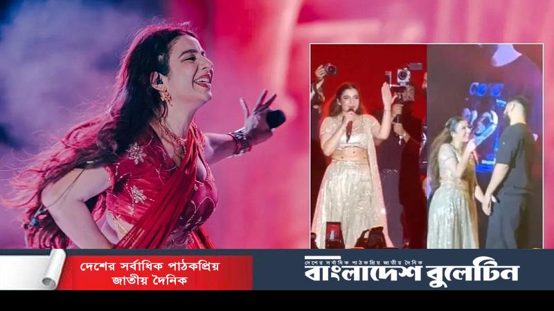 কনসার্টের মঞ্চে বাগদানের ঘোষণা গায়িকার