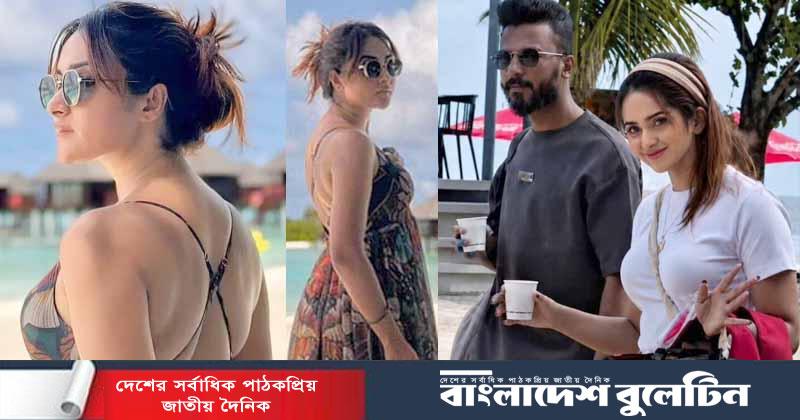 মালদ্বীপে অনন্য লুকে দেশি ডিভা কেয়া পায়েল