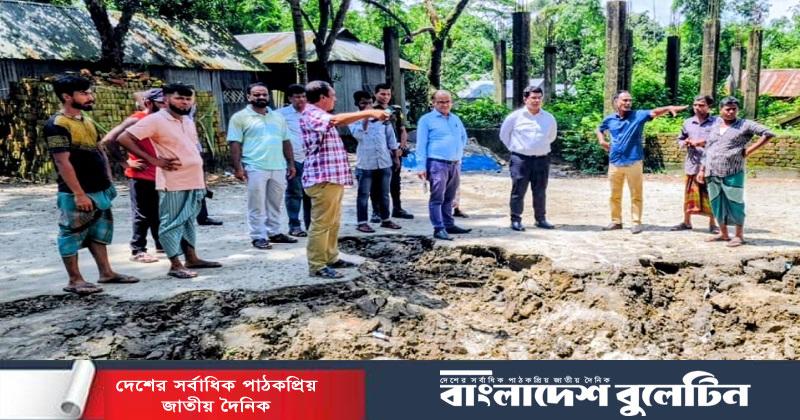 মনোহরদীতে অতিবৃষ্টিতে ক্ষতিগ্রস্ত এলাকা পরিদর্শন