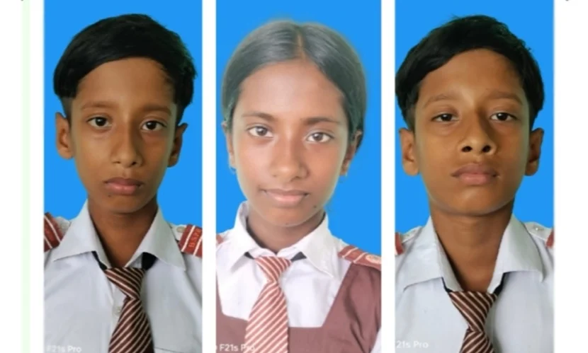 টাঙ্গাইলে তিন যমজ ভাই-বোন পেল ট্যালেন্টপুলে বৃত্তি