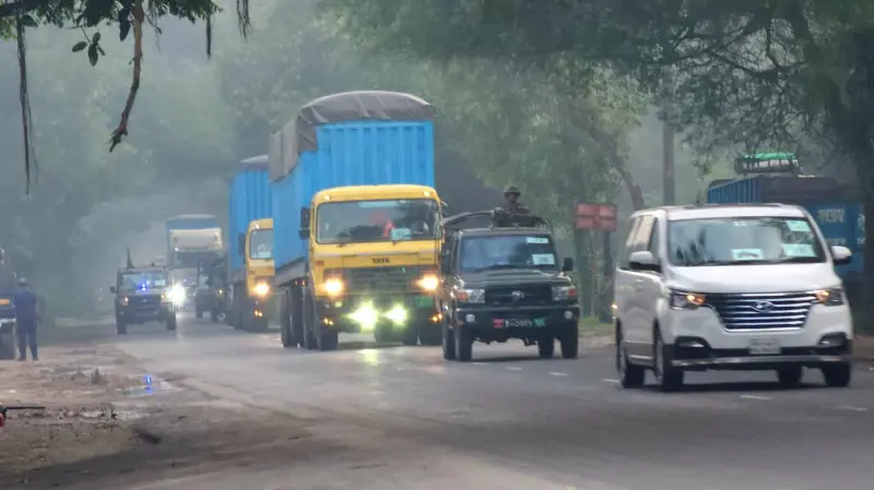 কড়া নিরাপত্তায় রূপপুরে পৌঁছাল ইউরেনিয়ামের চতুর্থ চালান