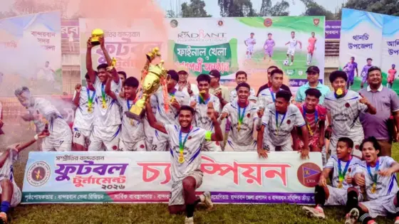 গ্র্যান্ড ফাইনালে চ্যাম্পিয়ন বান্দরবান সদর উপজেলা